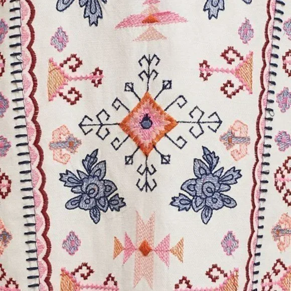 Anthropologie Multicolor Patterned Mini Dress - Picture 8 of 12